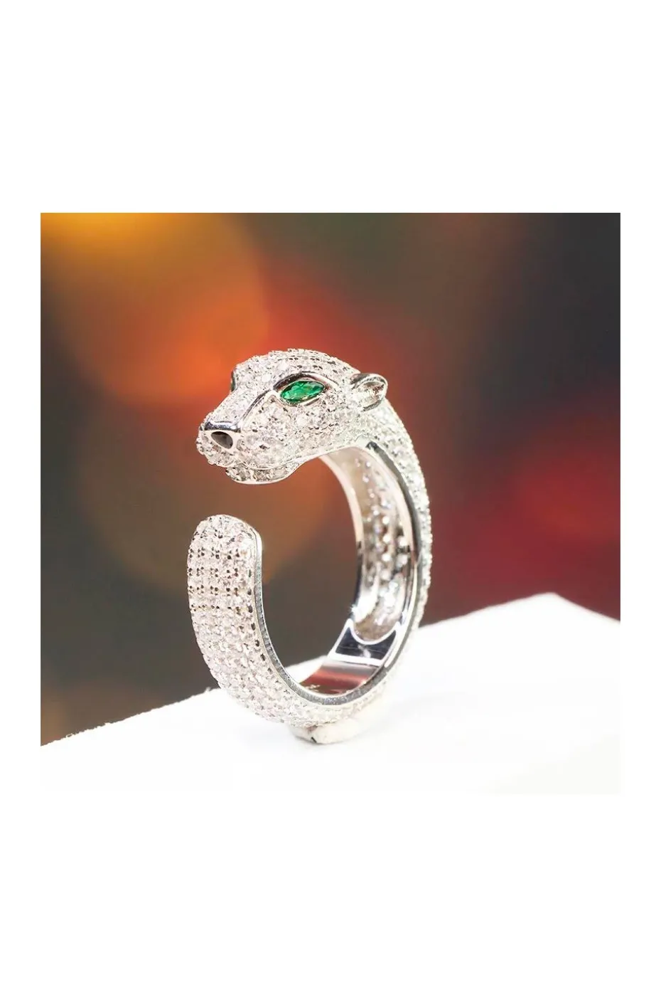 ANILLO DE PLATA TIGRE OJOS ESMERALDA
