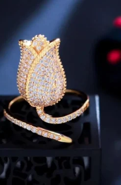 ANILLO FLOR DORADO
