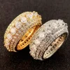 ANILLO HIP HOP DORADO