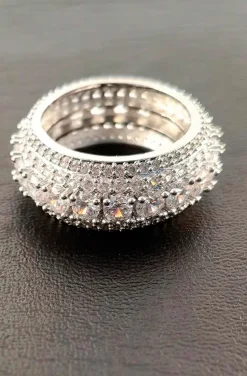 ANILLO HIP HOP PLATA