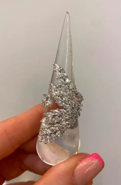 ANILLO HOJAS PALMERA PLATA