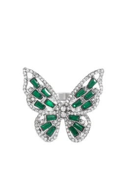 ANILLO MARIPOSA VERDE EMERALD