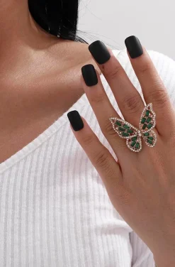 ANILLO MARIPOSA VERDE EMERALD