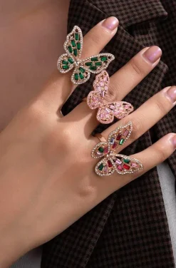 ANILLO MARIPOSA VERDE EMERALD