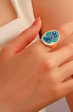 ANILLO MUSHROOM BLUE