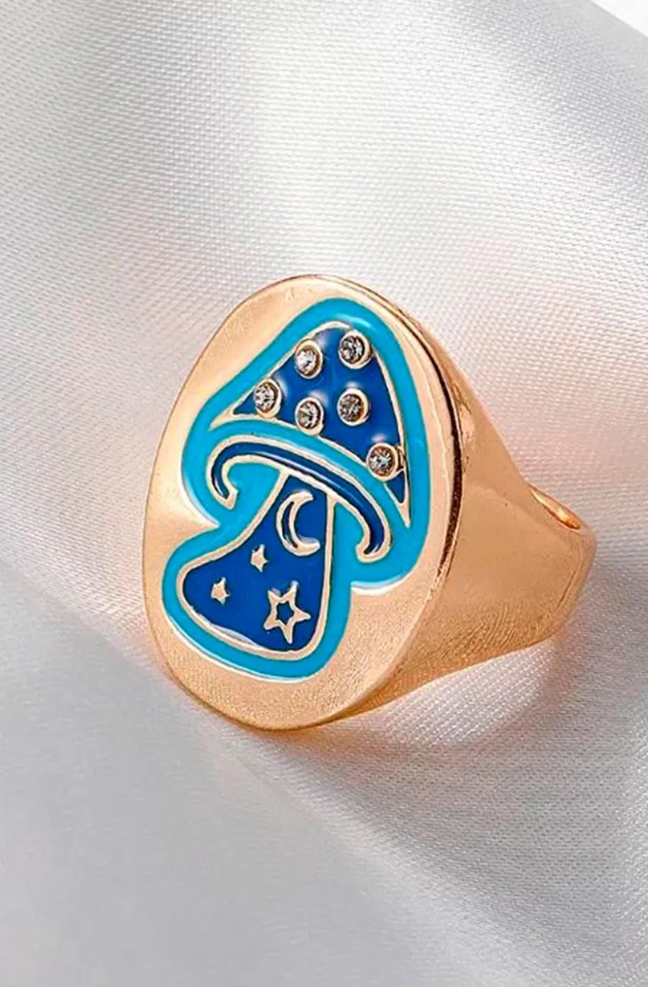 ANILLO MUSHROOM BLUE