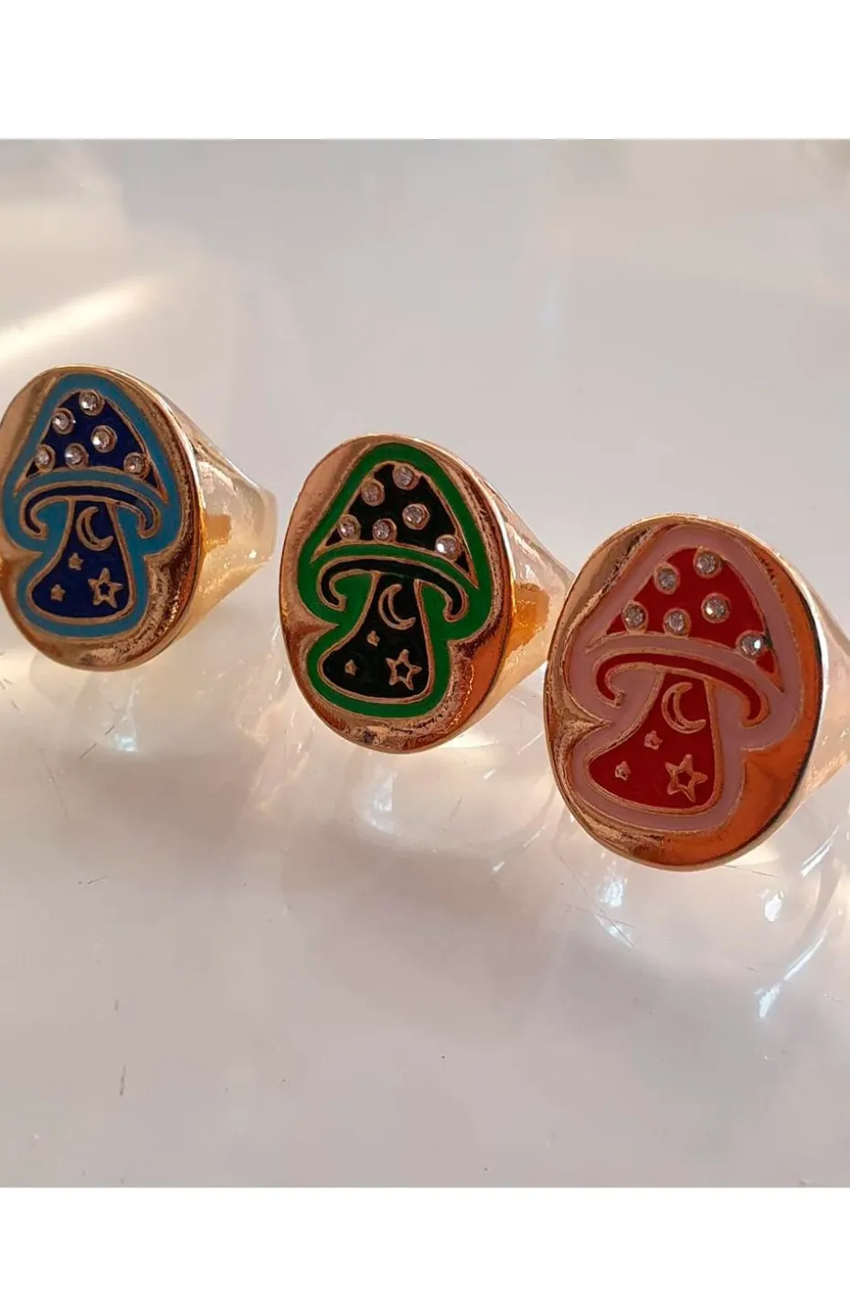ANILLO MUSHROOM BLUE