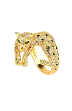 ANILLO PANTERA DORADO