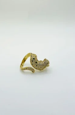 ANILLO PANTERA DORADO