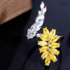 ANILLO RAMAS CON CIRCONITAS PLATA Y CITRINO