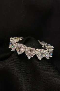 ANILLO SOLITARIO CORAZONES PLATA