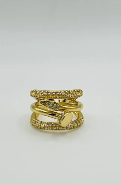 ANILLO TORNILLO VUELTAS DORADO