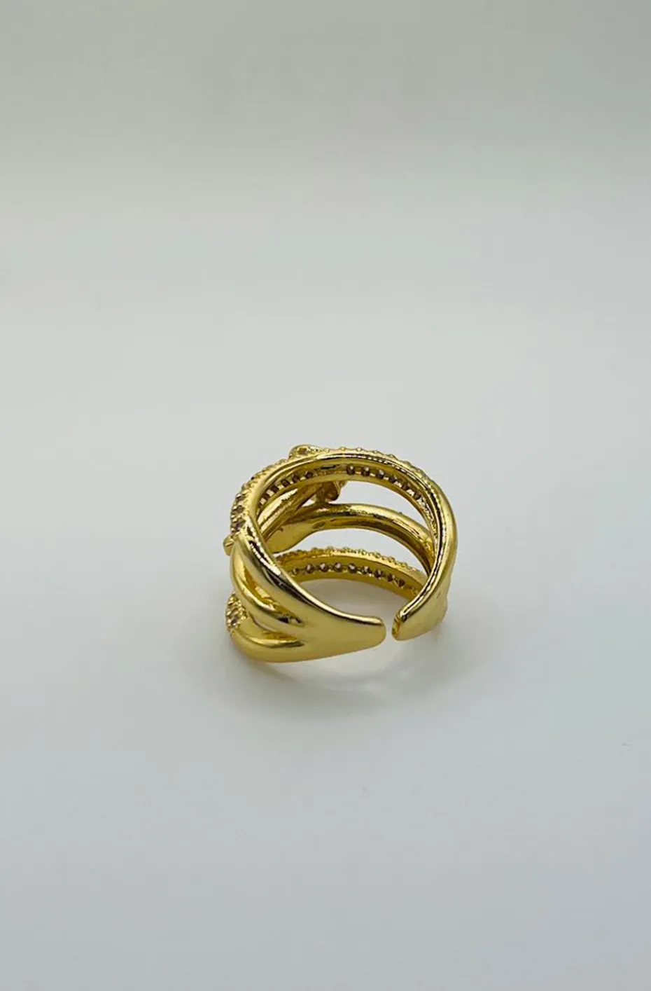ANILLO TORNILLO VUELTAS DORADO