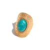 ANILLO TURQUESA DORADO
