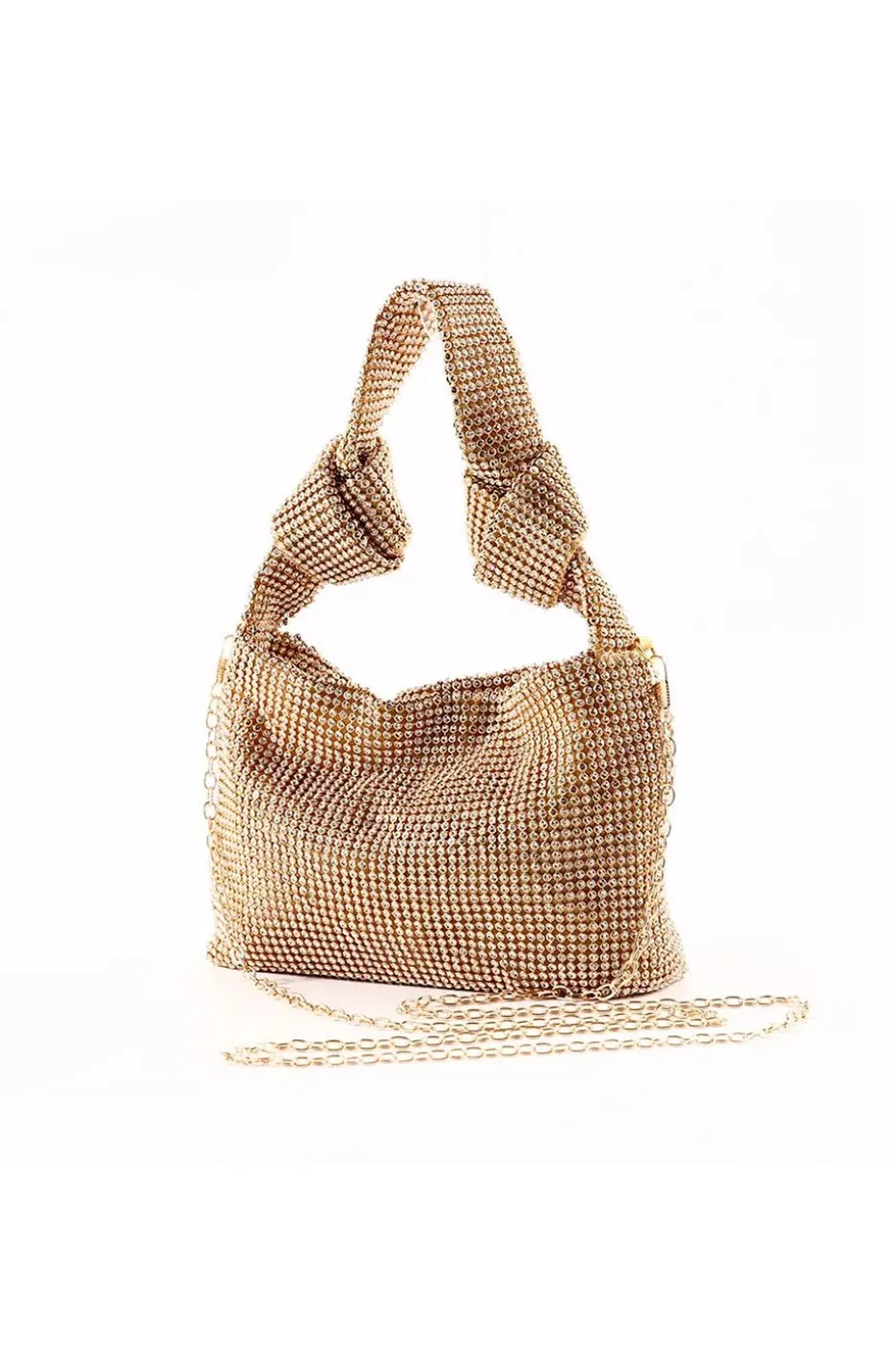 BOLSO CRISTALES DORADO CHARISSE