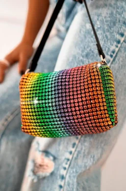 BOLSO CRISTALES MULTICOLOR