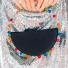 BOLSO FIESTA MEDIA LUNA ASA MULTICOLOR
