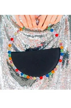 BOLSO FIESTA MEDIA LUNA ASA MULTICOLOR