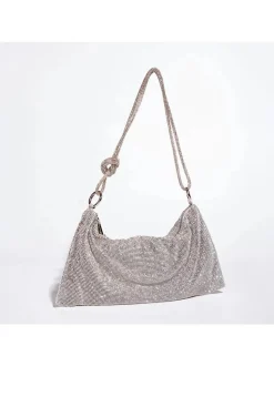 BOLSO JOYA CON CRISTALES PLATA