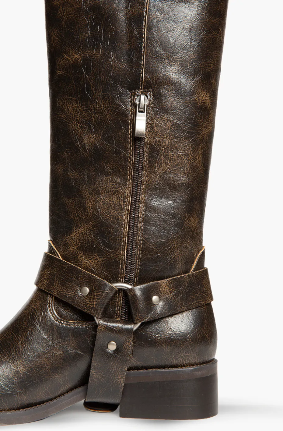 BOTAS MOTERAS MARRÓN VINTAGE