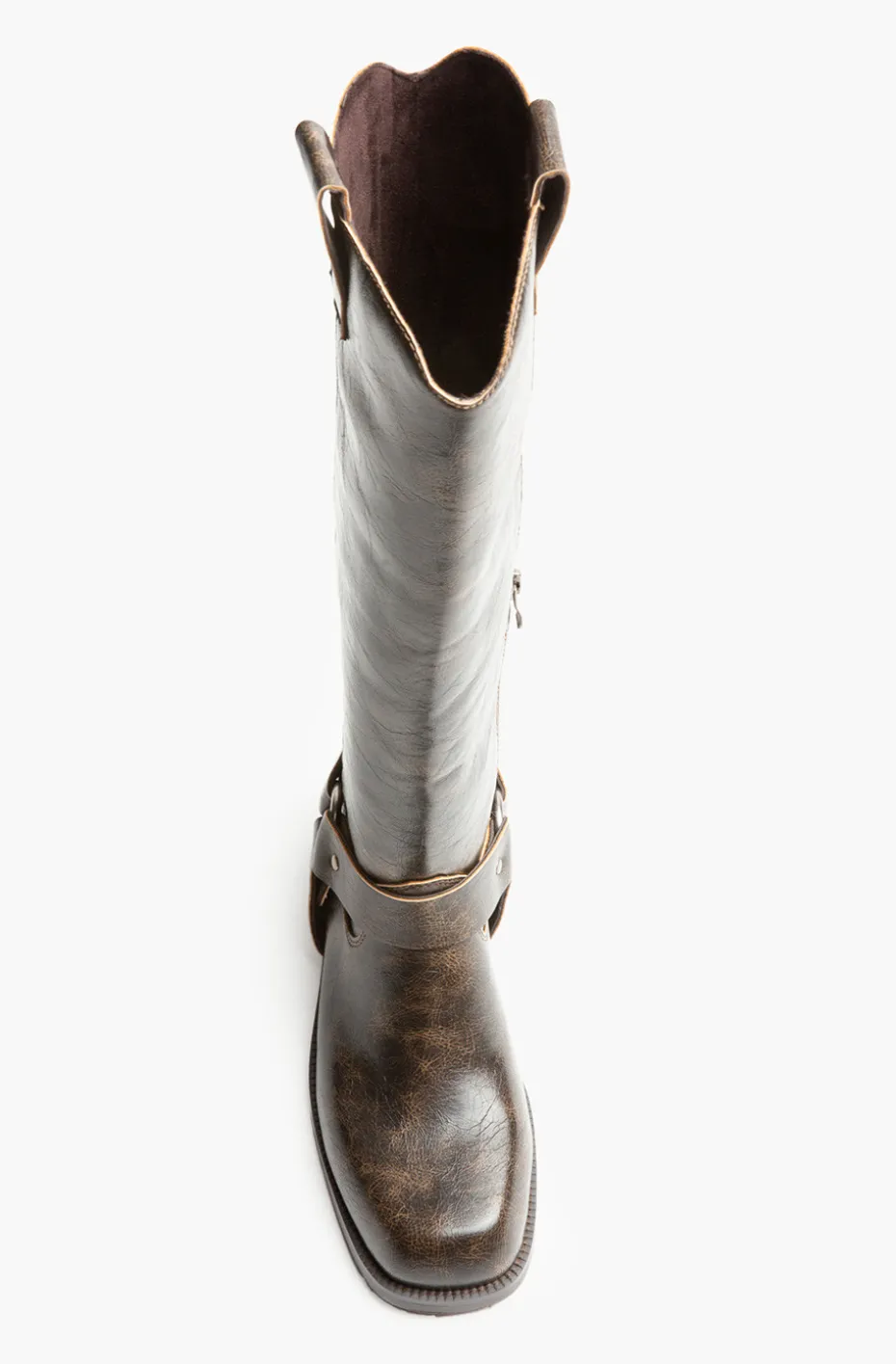 BOTAS MOTERAS MARRÓN VINTAGE