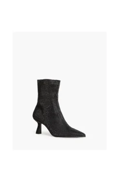 BOTINES DIAMANTES NEGRO