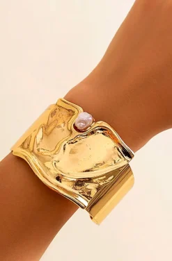 BRAZALETE DORADO PERLAS