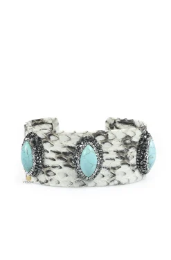 BRAZALETE SNAKE TURQUESA