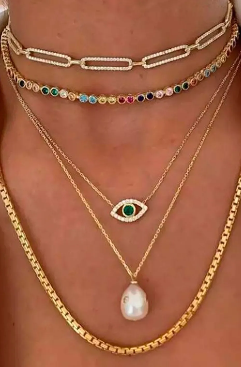 CADENA ESLABONES COLOR ORO