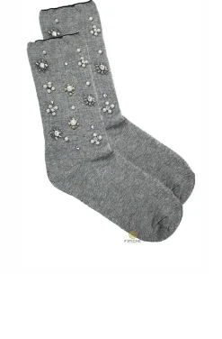 CALCETINES JOYA LUREX DYR GRIS