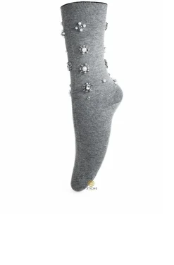 CALCETINES JOYA LUREX DYR GRIS