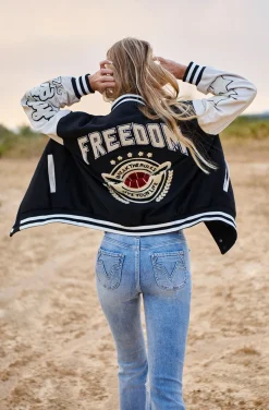 CHAQUETA BEISBOLERA FREEDOM BASEBALL JACKET BY FETICHE SUANCES