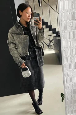 CHAQUETA DE CUERO OVERSIZED VINTAGE