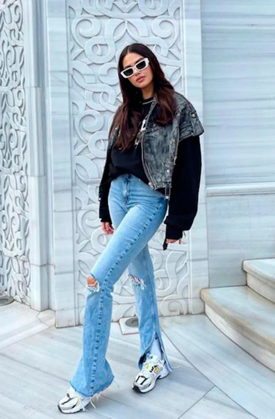 CHAQUETA DE CUERO OVERSIZED VINTAGE