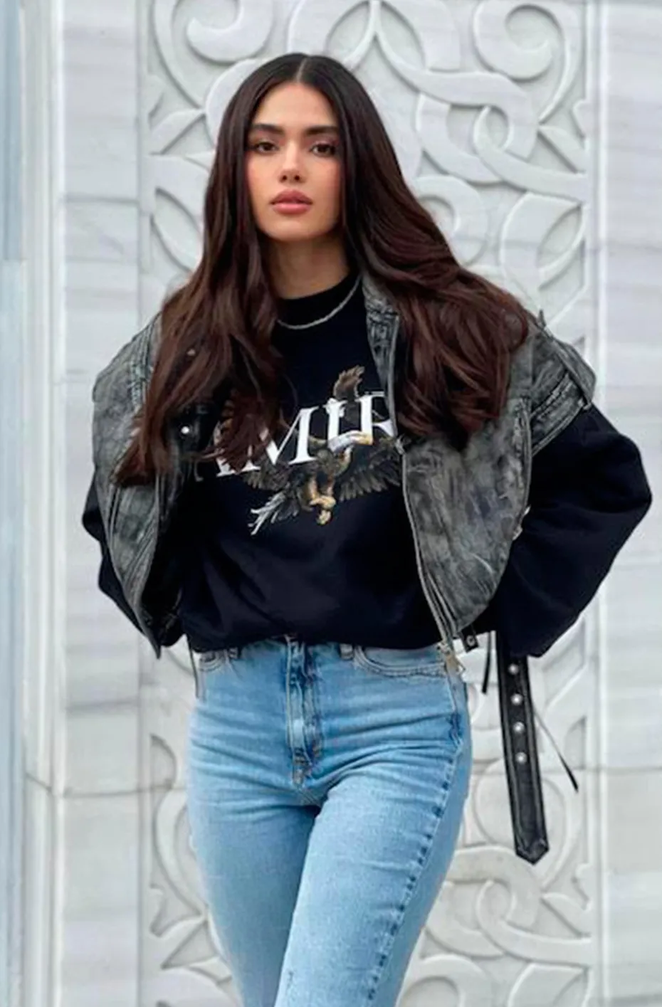 CHAQUETA DE CUERO OVERSIZED VINTAGE