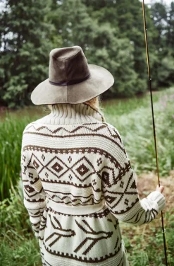 CHAQUETA DE PUNTO TRIBAL FETICHE SUANCES