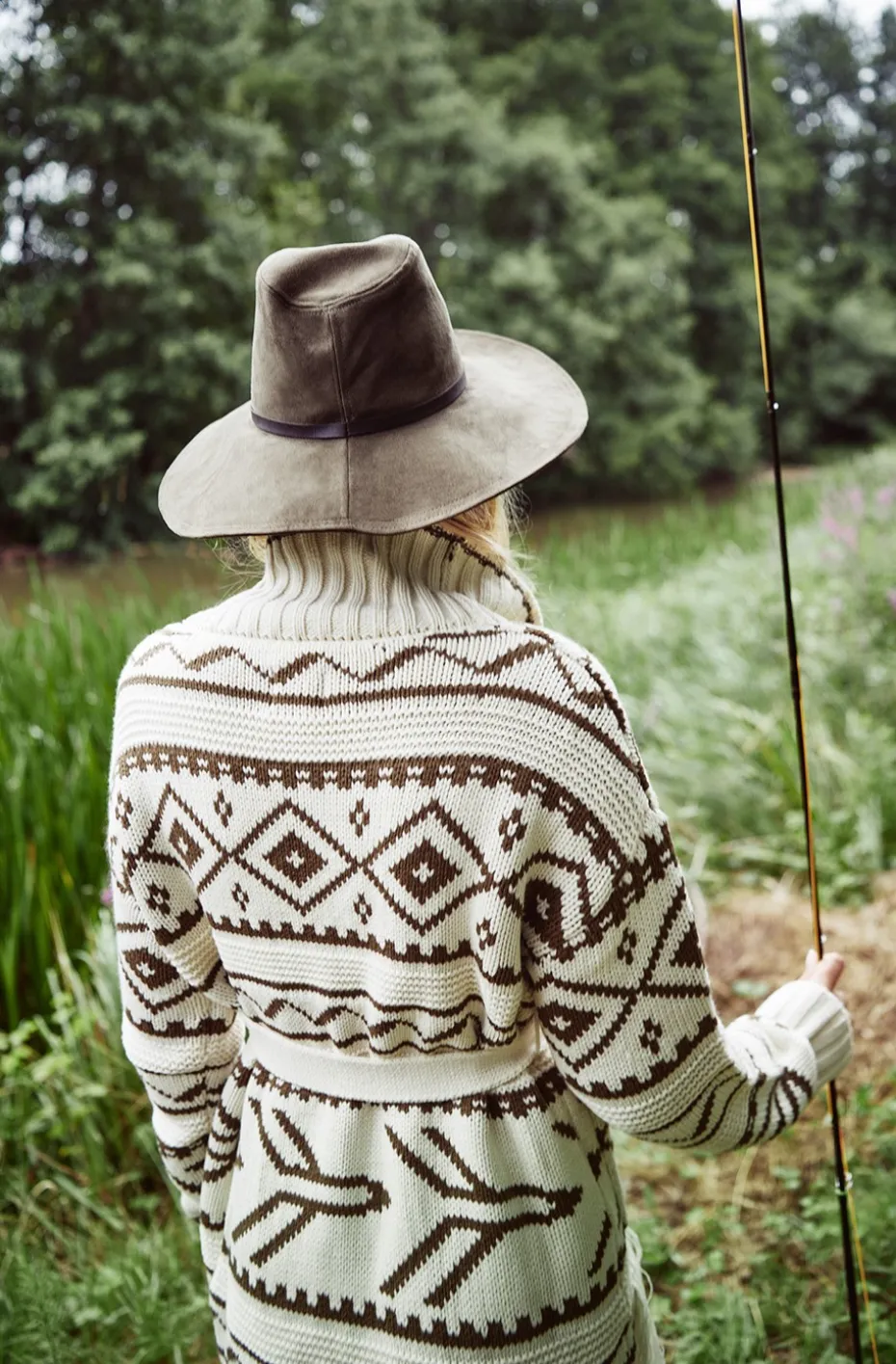CHAQUETA DE PUNTO TRIBAL FETICHE SUANCES
