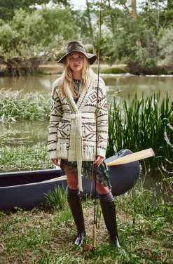 CHAQUETA DE PUNTO TRIBAL FETICHE SUANCES