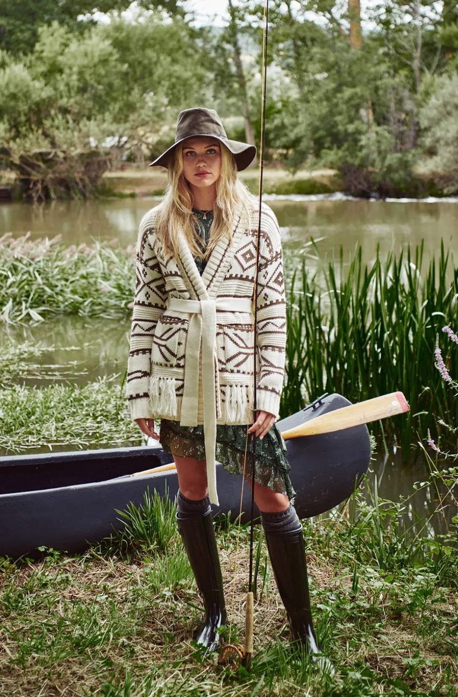 CHAQUETA DE PUNTO TRIBAL FETICHE SUANCES