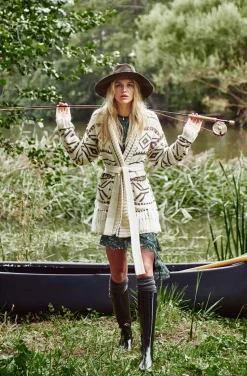 CHAQUETA DE PUNTO TRIBAL FETICHE SUANCES