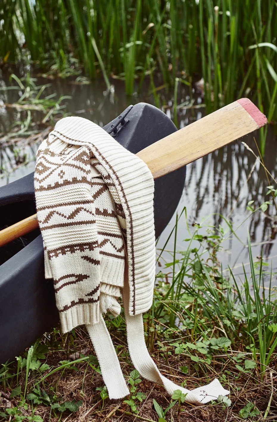 CHAQUETA DE PUNTO TRIBAL FETICHE SUANCES