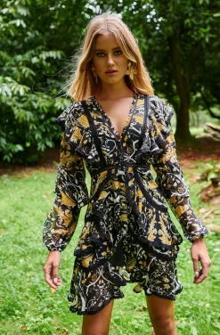 CHELSEA CACHEMIRA PRINT DRESS BY FETICHE SUANCES