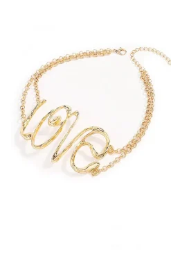 CHOCKER LOVE DORADO