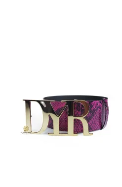 CINTURÓN DYR SERPIENTE FUCSIA