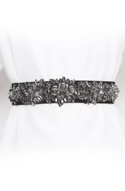CINTURÓN JOYA NEGRO ANTRACITA