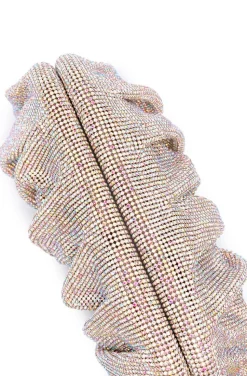 CLUTCH DE CRISTALES PLATA