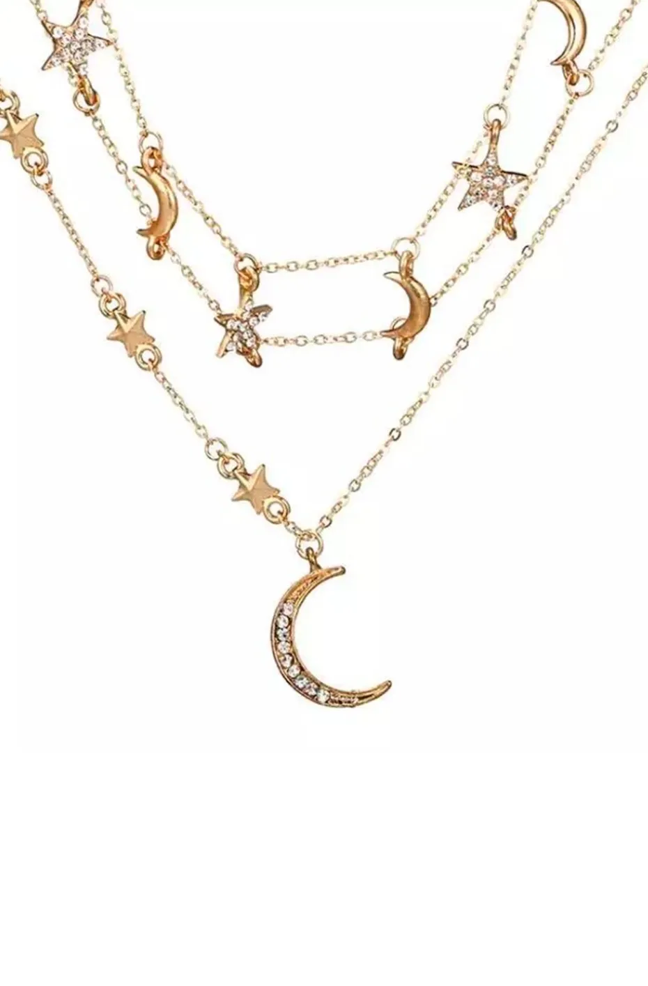 COLLAR BOHEMIO DANCING LUNAS Y ESTRELLAS