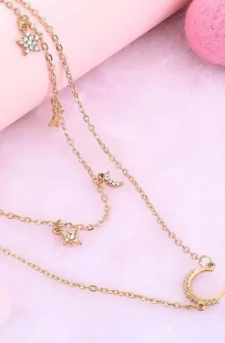 COLLAR BOHO MOON & STARS DORADO