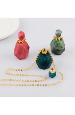 COLLAR BOTELLITA BOHO JADE ROSA