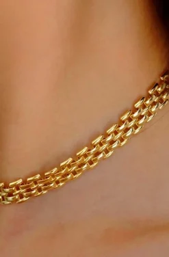 COLLAR CADENA DORADA ESLABONES